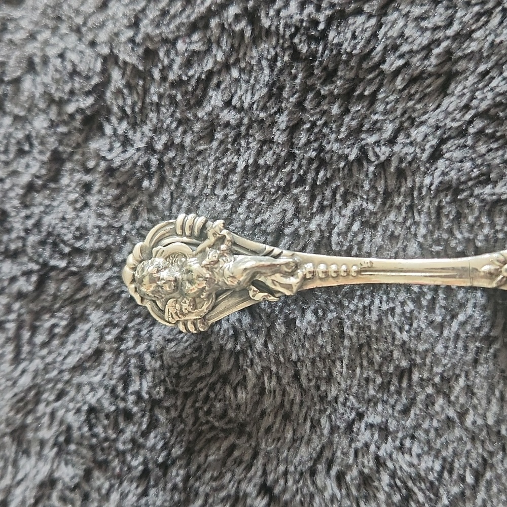Sterling silver fork brooch - Picture 2 of 7